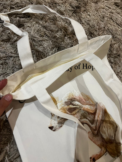 Give a stray a ray of hope: Tote bag & Shirt for a Cause  (preorder)